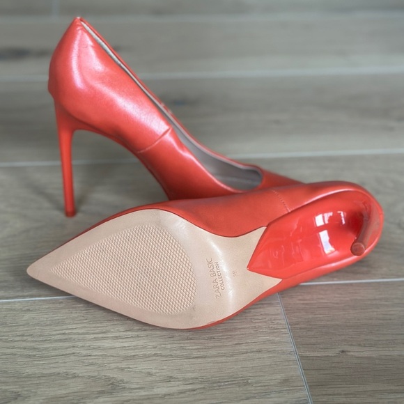 ZARA Basic Orange Heels - Picture 5 of 10